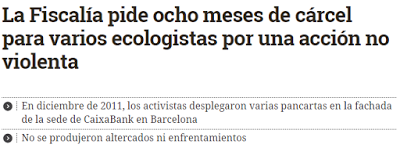 Ecologistas en Acción y el asedio a CaixaBank que nunca existió