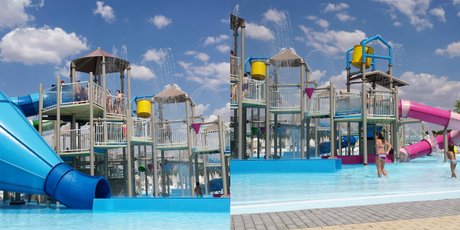 Parque Warner Madrid:Aqui si hay playa