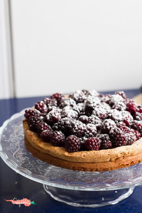 Tarta de queso y Moras (sin gluten)