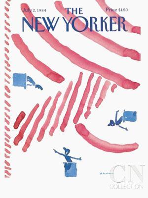the new yorker cover 4th july 1984 r.o.blechman