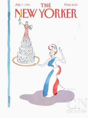the new yorker cover 4th july 1986 r.o.blechman