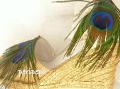 Alpargatas novia plumas pavo real