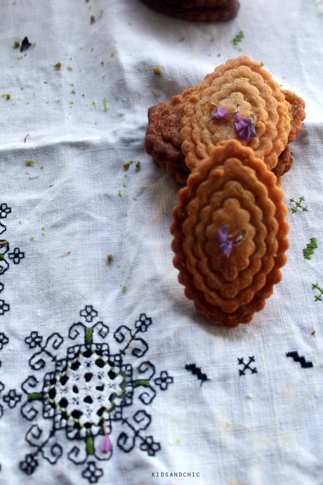 galletas de chocolate blanco y lima