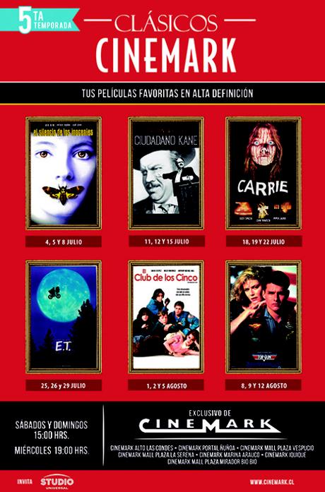 Se Suspenden Clásicos Cinemark en Iquique, La Serena, Concepción y V Región, Solo Ciclo en Santiago “E.T”; “Carrie”; etc