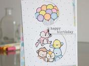 Birthday card with Prismacolor pencils