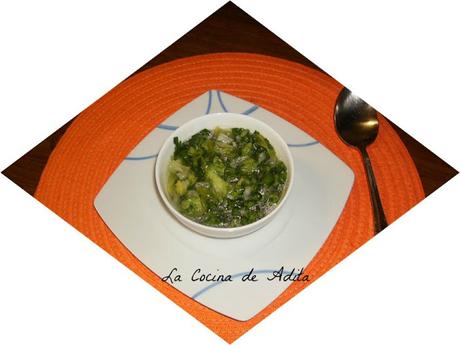 Sopa fría de lechuga