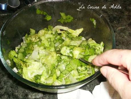 Sopa fría de lechuga