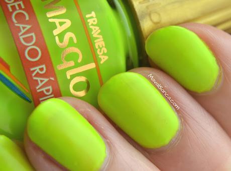 Manicura de la semana - Colores de Verano // Nails of the week - Summer Colors : MASGLO Traviesa