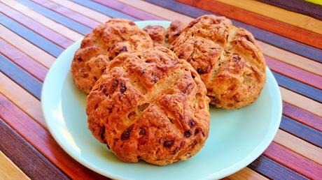 Pan vegano de cebolla