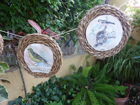 Cuadritos y guirnalda