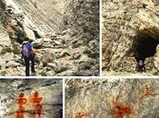 falsas pinturas rupestres Cova Rambla. Parc Natural dels Ports