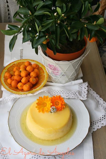 Flan de naranja El Ágora de Ángeles flan de naranja, flan en olla a presión, cookeo