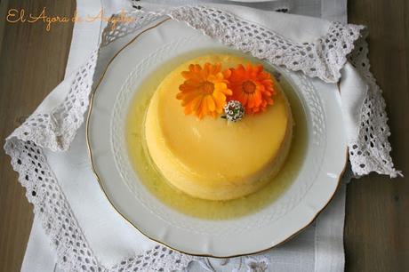 Flan de naranja El Ágora de Ángeles Flan de naranja, flan en olla rápida, cookeo
