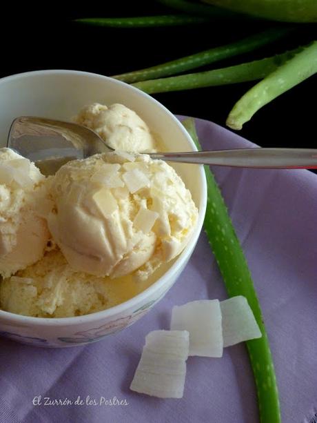 Helado de Aloe Vera Confitada