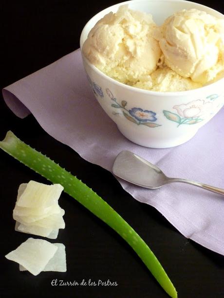 Helado de Aloe Vera Confitada