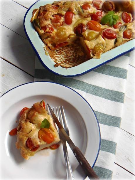 CLAFOUTIS SALADO DE TOMATES CHERRY CLAFOUTIS SALADO DE TOMATES CHERRY