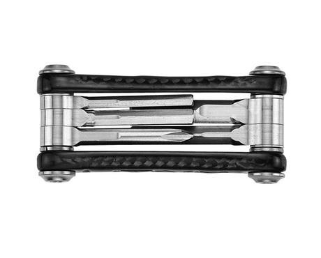 Lezyne Carbon V10, una ligera y bien fabricada multi-herramienta para ajustes de emergencia en el camino, pero de un costo considerable