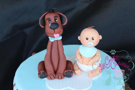 TARTA PARA EL BAUTIZO DE MATEO