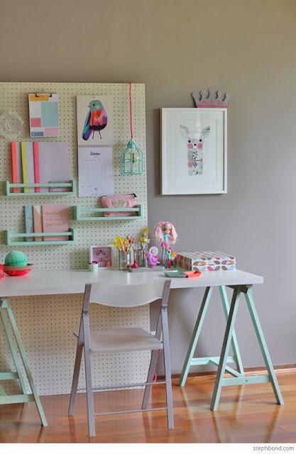 10 ESPACIOS DE TRABAJOS EN TONOS PASTEL