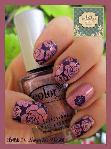 Miss Bliss (Halo Hues de Color Club) con rosas