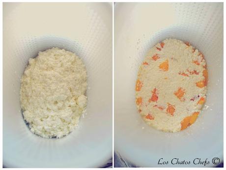 Ensalada con queso fresco de nectarinas y jamón de pato