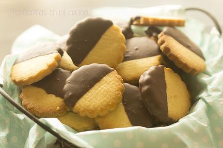 Galletas de té con chocolate