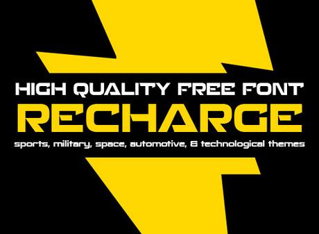 Recharge free font