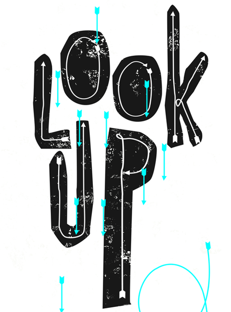 Look Up free font
