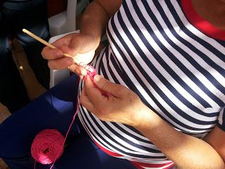 Mi día de tejer en público