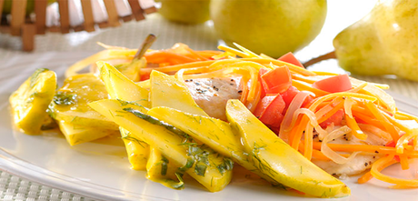 Filete de pescado a la jardinera