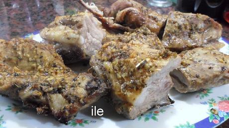 Pechito de cerdo al horno