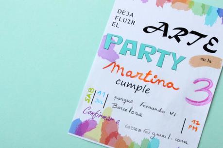 Invitaciones para una fiesta temática arte invitaciones_mamiclic_p3