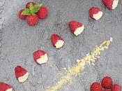 Frambuesas rellenas Peta zeta cobertura chocolate blanco