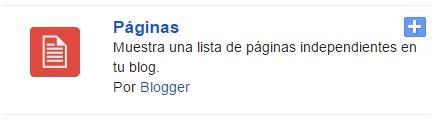 Los widgets o gadgets de blogger