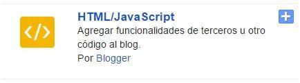 Los widgets o gadgets de blogger