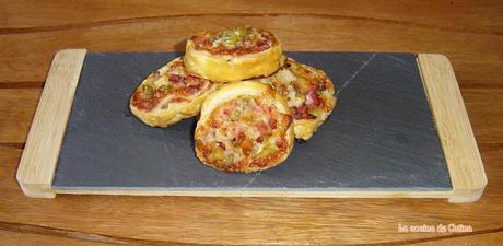 Rollitos de hojaldre mediterráneo