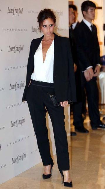 Traje sastre Victoria Beckham