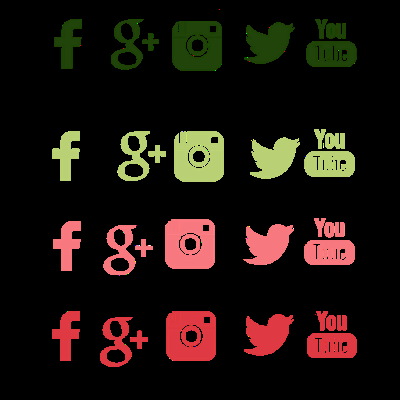 freebies, iconos redes sociales