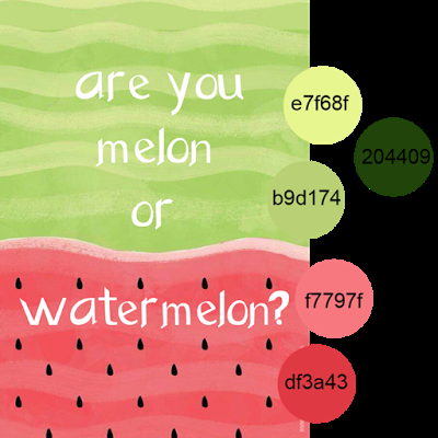 Paleta de color y patterns: ¿melón o sandía?