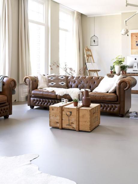 El sofá Chester: Una pieza vintage que combina con todos los estilos.