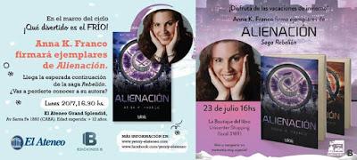 RESEÑA: Alienación (Rebelión #2) - Anna K. Franco.