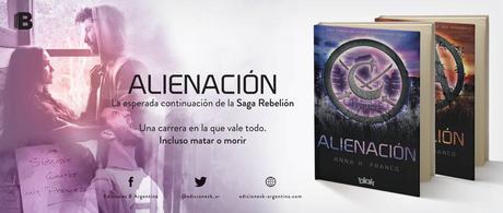 RESEÑA: Alienación (Rebelión #2) - Anna K. Franco.