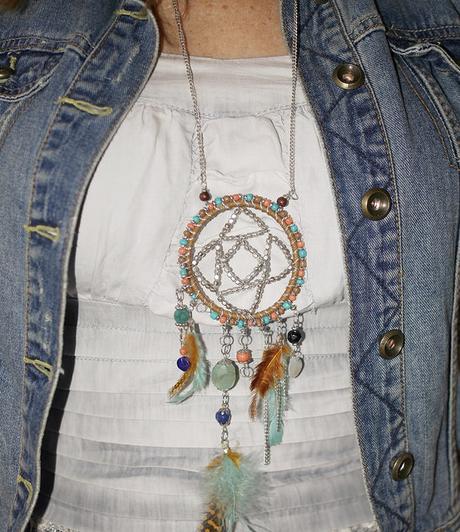 Mono+denim+collar tribal: los 