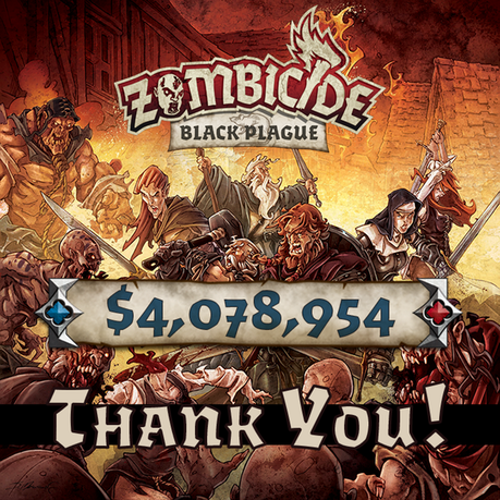 Zombicide: Black Plague bate el récord en Kickstarter