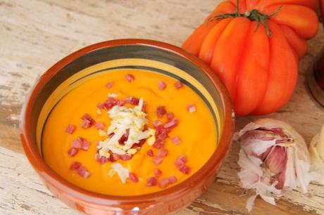 receta: Salmoerjo - Recipe: Salmorejo