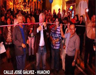 ALCALDE DE HUACHO INAUGURA RENOVADA CALLE JOSÉ GÁLVEZ…