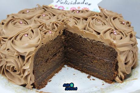 Tarta de buttercream de nutella