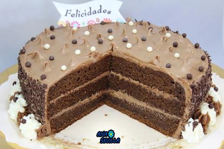 Tarta de buttercream de nutella