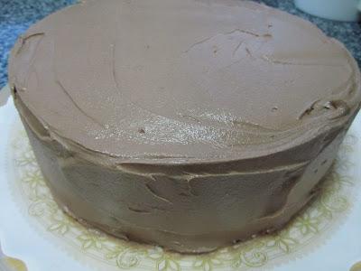 Tarta de buttercream de nutella