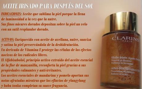 Solares Clarins 2015: 7 productos...Mil ocasiones.